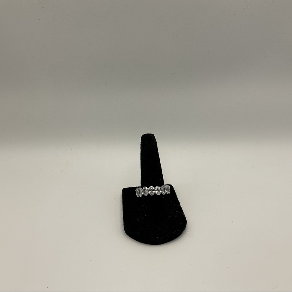 Sparkling Clear CZ Eternity Band Ring Never Worn NWOT Size 6